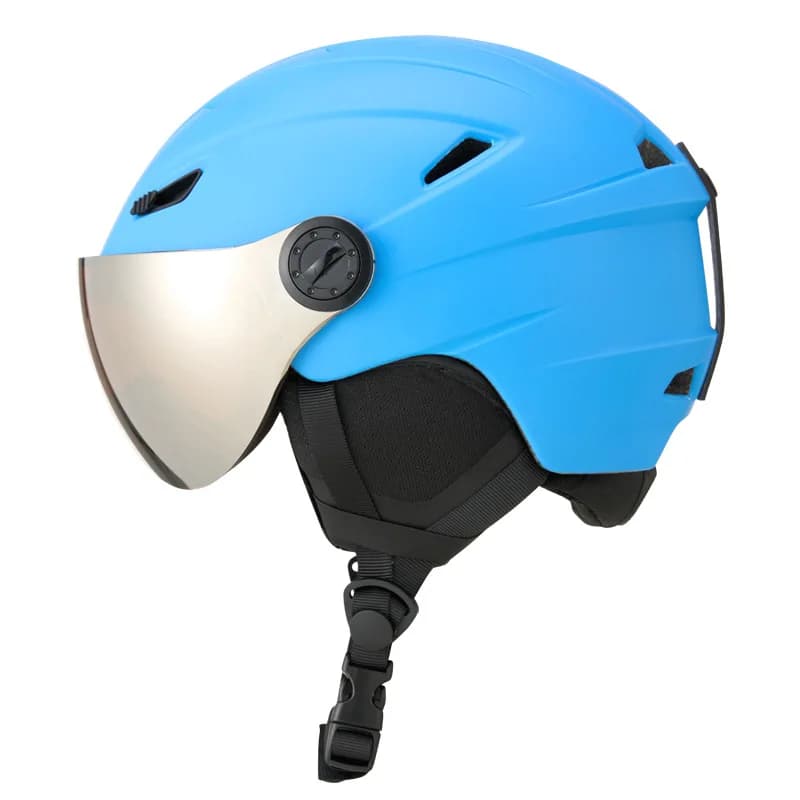 Nuovo Casco da Sci All-in-One con Occhiali Integrati, Casco da Neve Caldo per Adulti, Casco di Sicurezza per Sport all'Aperto, Casco da Sci Uomo