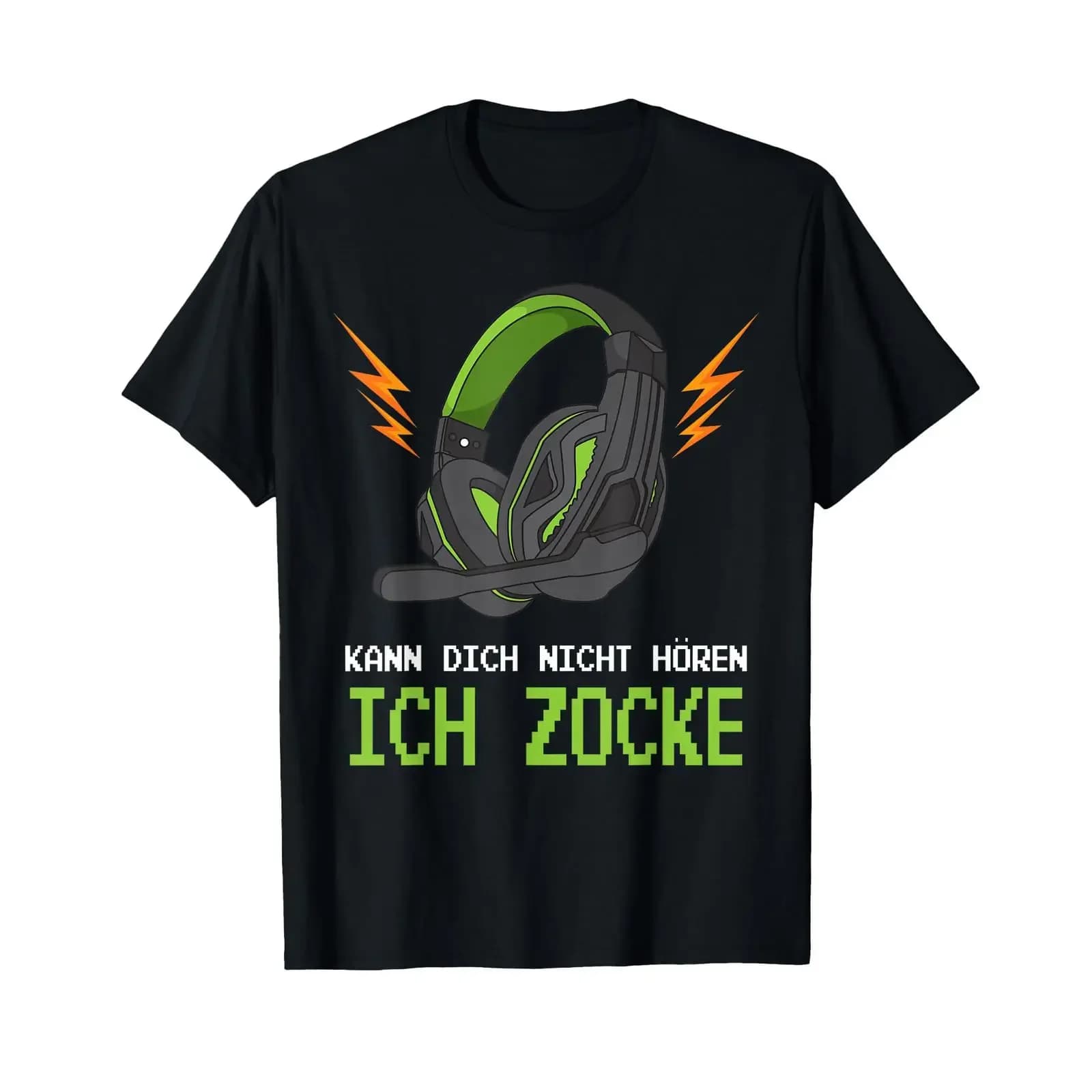 Can't hear you I'm gaming gamer headset T shirt vintage Washed fashion Comfortable Slightly Soft homme graphic Stylish