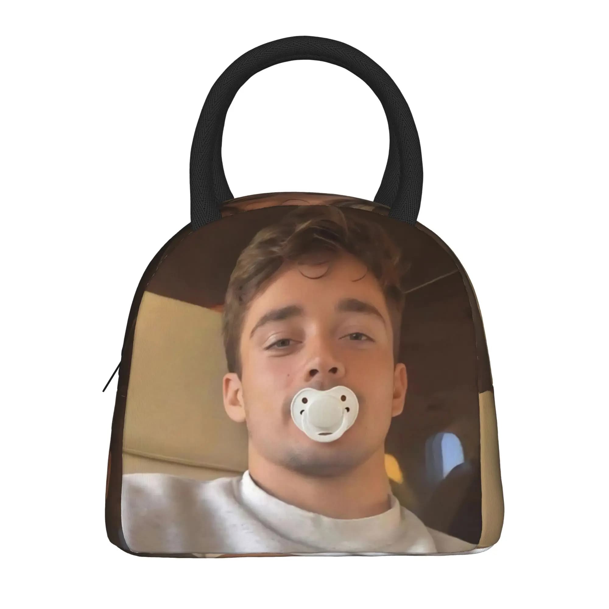 Borse termiche per il pranzo C-Charles Leclerc per uomo e donna, borsa termica riutilizzabile per il pranzo, per il lavoro