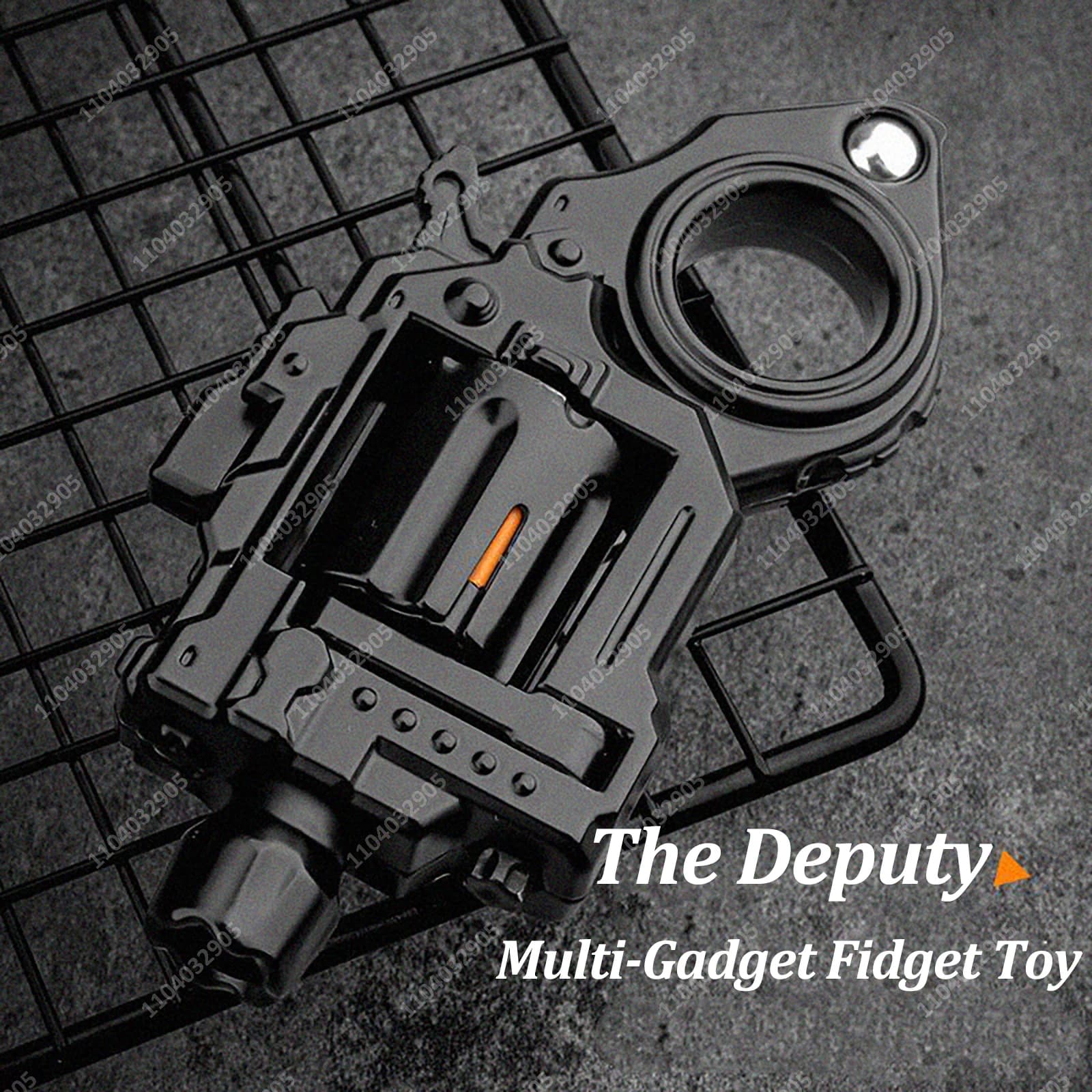 EDC Fidget Spinner Piega Shell Espulsione Sparare Giocattolo in lega Pistola Cricchetto Rotater Agitarsi Gear Gadget Sollievo dallo stress Anti Ansia Regalo