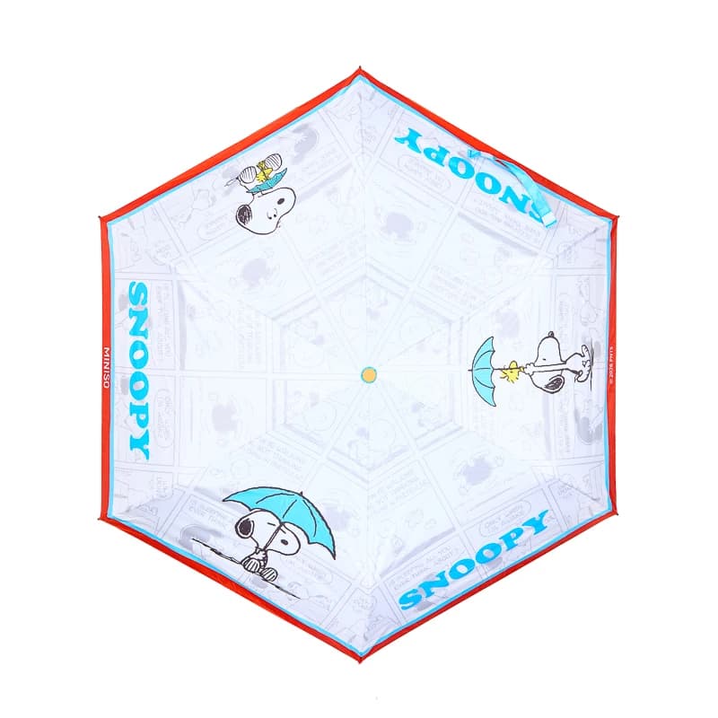 PEANUTS Snoopy Rainy Season Series Umbrella Cute Cartoon Folding Compact Travel Parasol UV Protection Rain Sun Lightweight