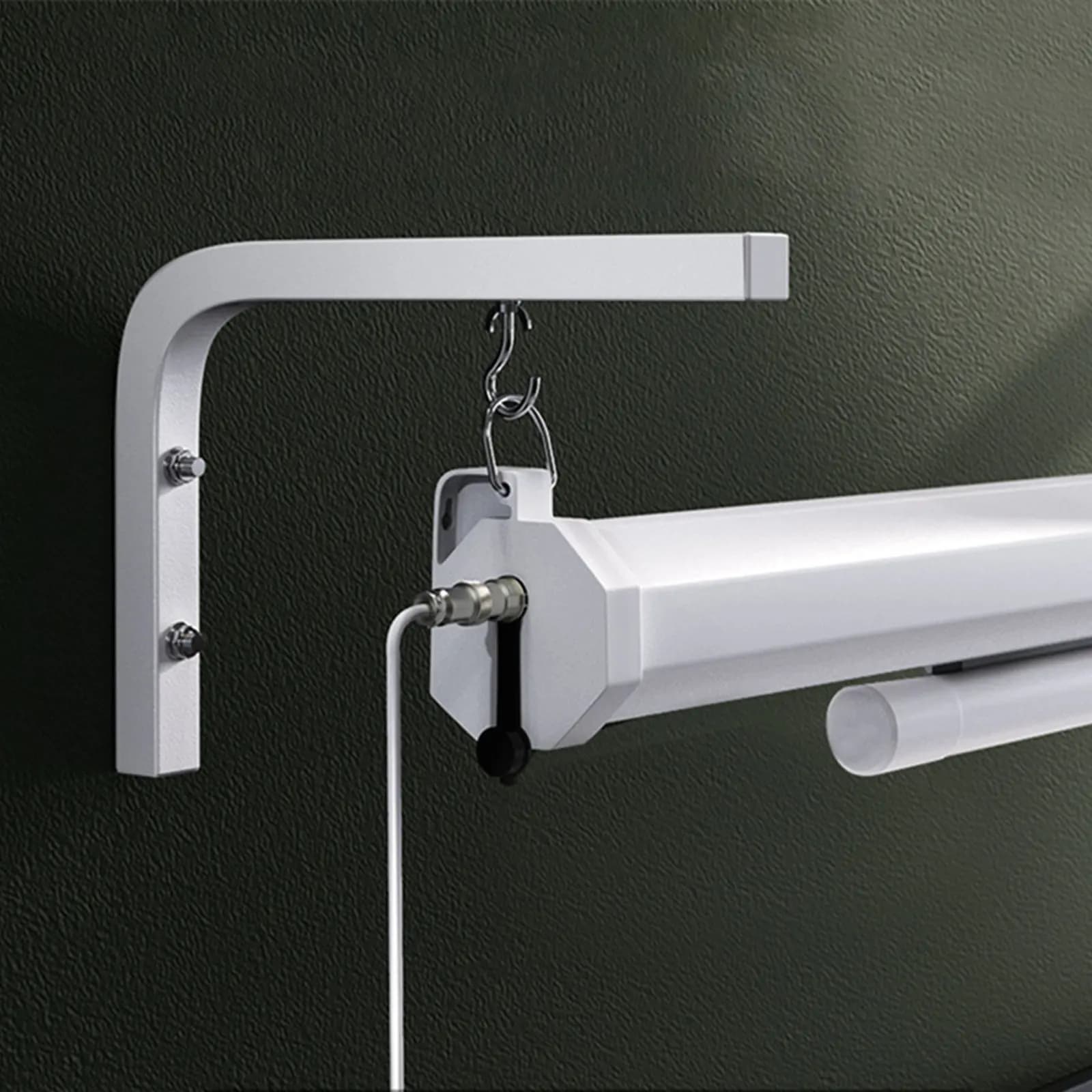 Supporto a parete in metallo a L per schermi di proiezione, 2 pezzi, per schermi manuali e lavagne angolari - Supporto per la rimozione dello spessore in eccesso