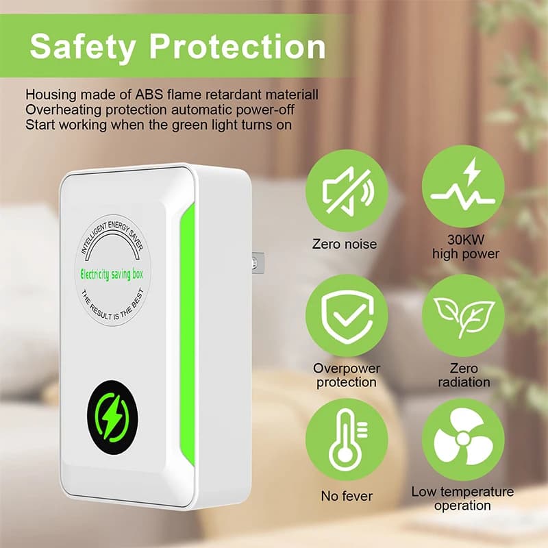 Electric Energy Savings Intelligent Energy Saving Box Portable Energy Saving Adapter US/EU for Cost Reduction Home Office