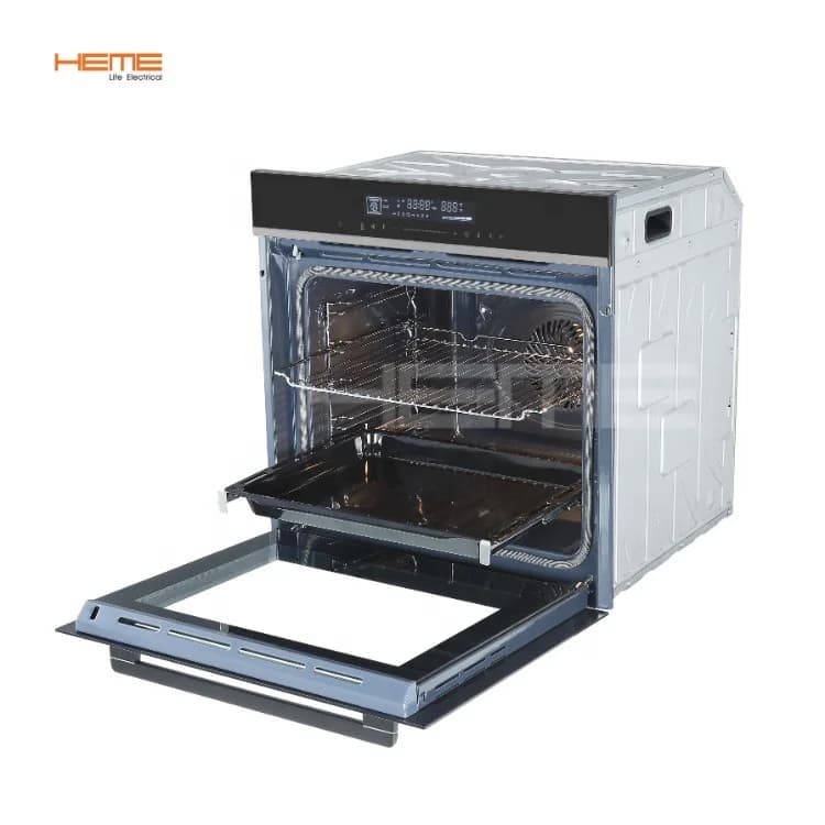 HEME 74 Liters 3 Glasses Multifunction 60 cm Black Furnace Air Fryer Touch Control
