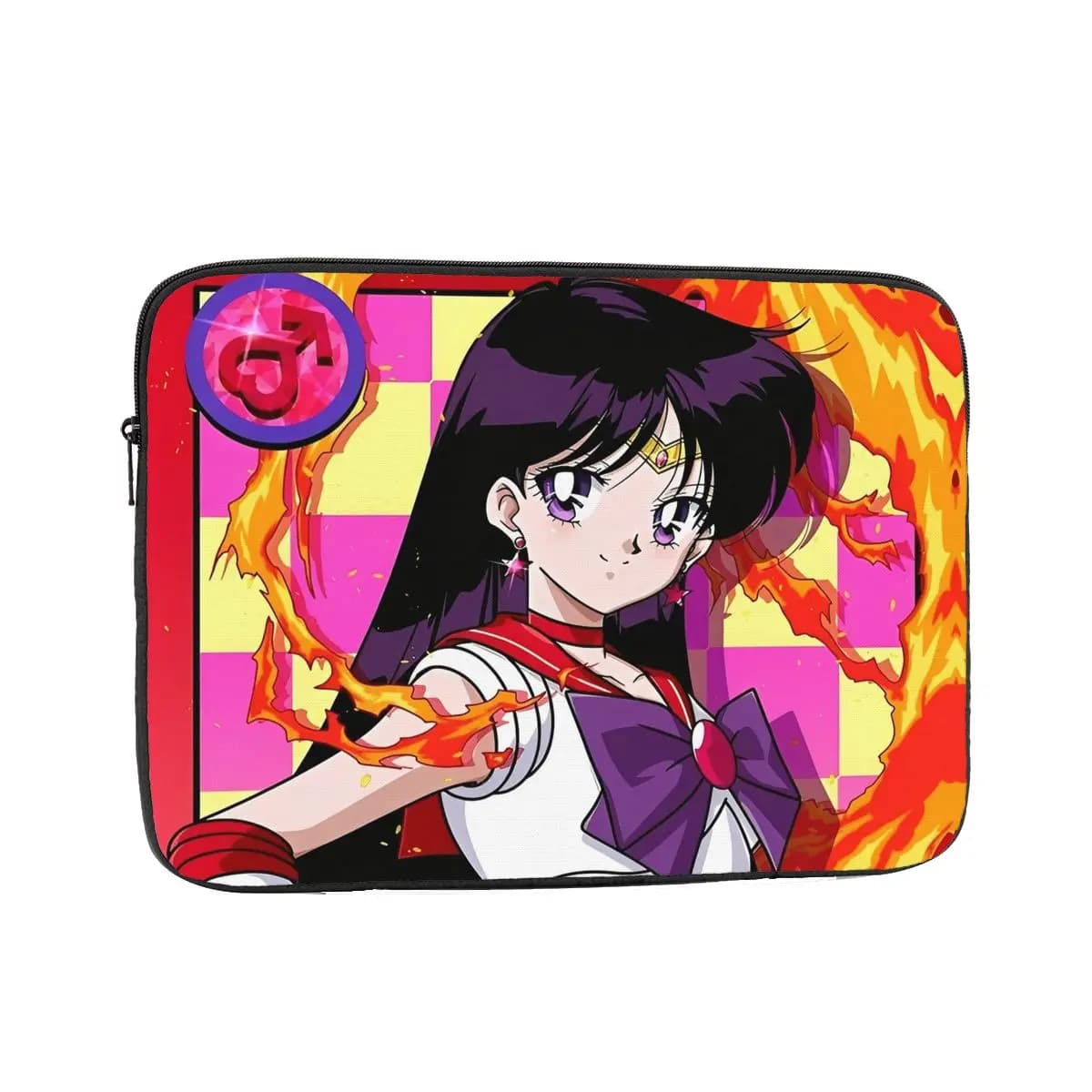 Custodia antiurto per laptop da 12, 13, 15, 17 pollici Sailor Moon Hino Rei, borsa per notebook