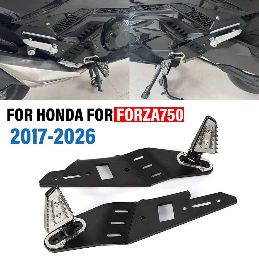 PER HONDA PER FORZA750 2017-2026 Moto Poggiapiedi Posteriore Pedane Pedale Passeggero Poggiapiedi Staffa Passeggero Pedane 2025