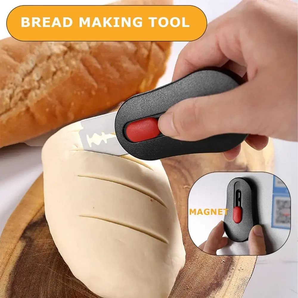 Lame per tagliare il pane a lievitazione naturale con 5 lame, coltello per tagliare la pasta, utensili da cucina per la casa