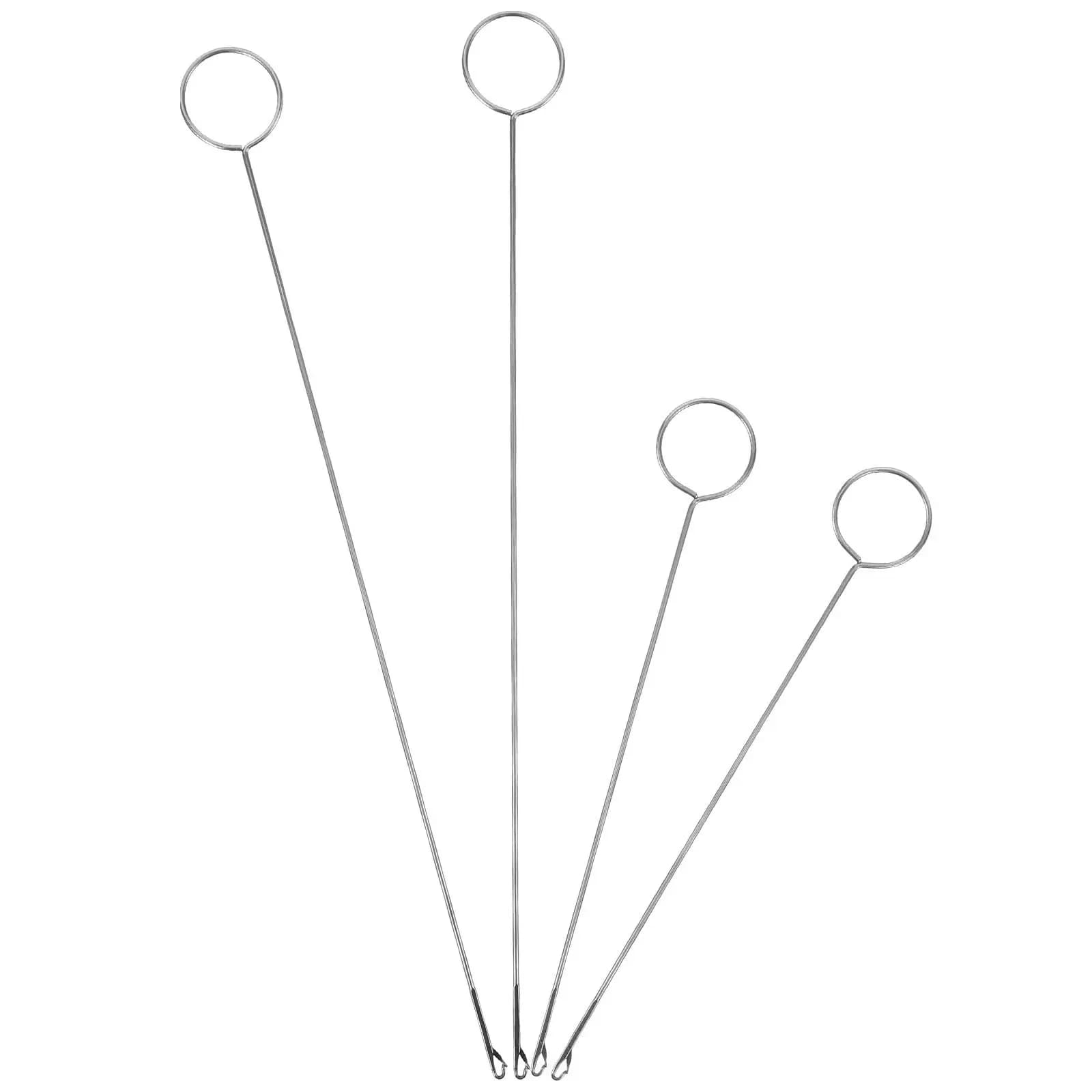 Set di 4 Infilatori per Cordoncini in Metallo Premium, Inseritori per Aghi da Cucito Resistenti per Felpe, Giacche, Borse, Ricambi per Artigianato