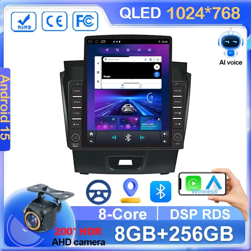 Autoradio Carplay Per Chevrolet Holden S10 Trailblazer Colorado Isuzu Video di Navigazione GPS Android Auto Stereo 5G Wifi No 2din