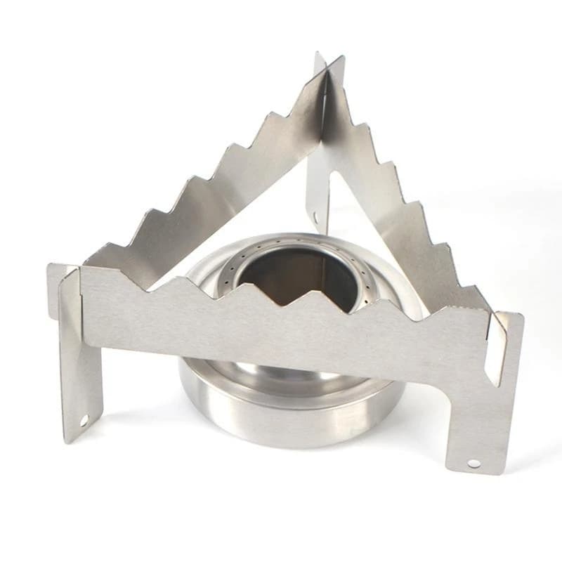 Q84C Mini Stove Rack Outdoor Camping Stainless Bracket Steam Holder