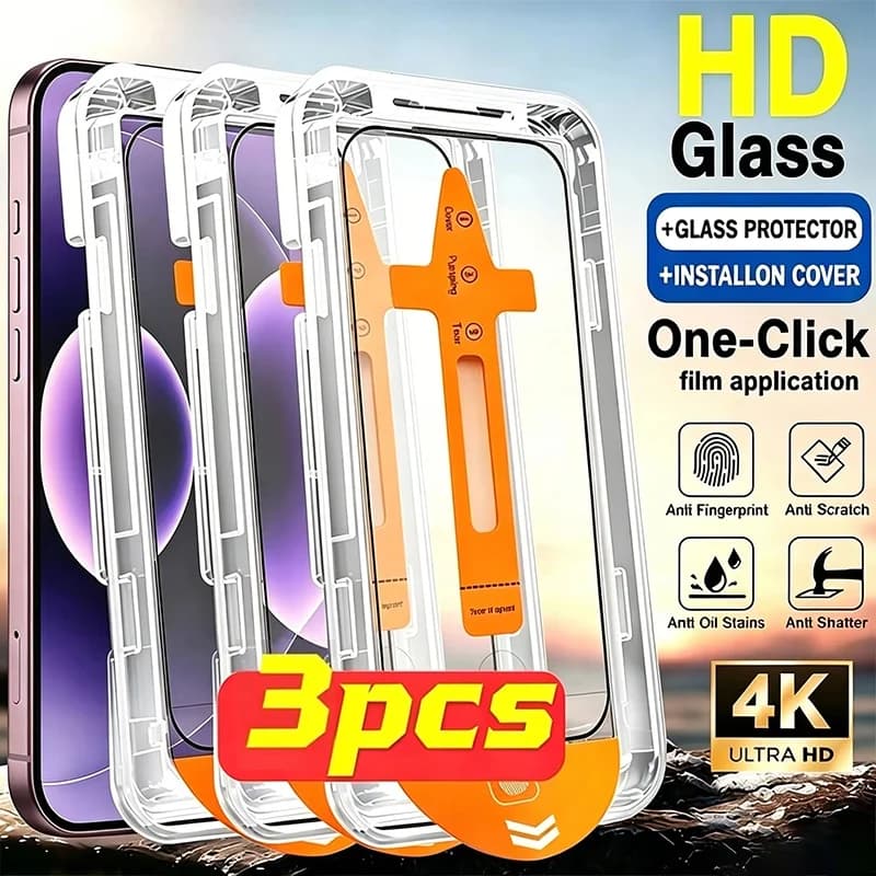 Tempered Glass Screen Protector For Xiaomi Redmi Note 14 7 8 9 10 11 12 13 Pro Redmi 15 15C A3 10C 12C 13C 14C Protective Film