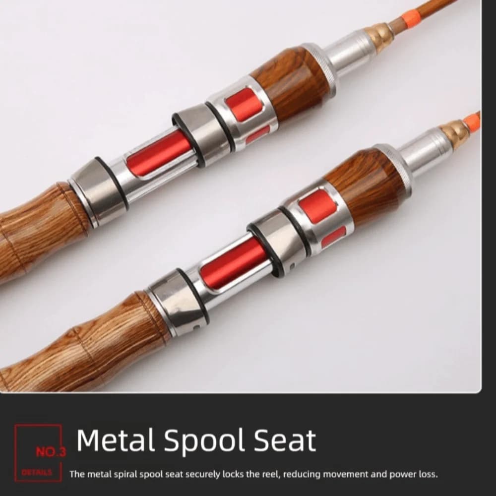 Fishing rod 4 Section spinning Fishing rod casting UL Power Carbon fiber fishing rod 1.4 m Winter fishing in ice