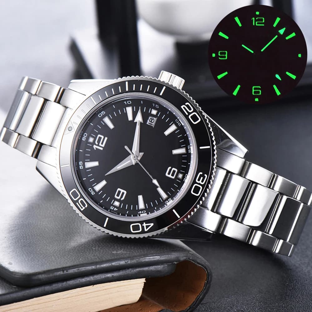 Orologi subacquei personalizzati di lusso 41MM zaffiro militare NH35 orologi da polso automatici relojes hombre orologio luminoso in ceramica per uomo