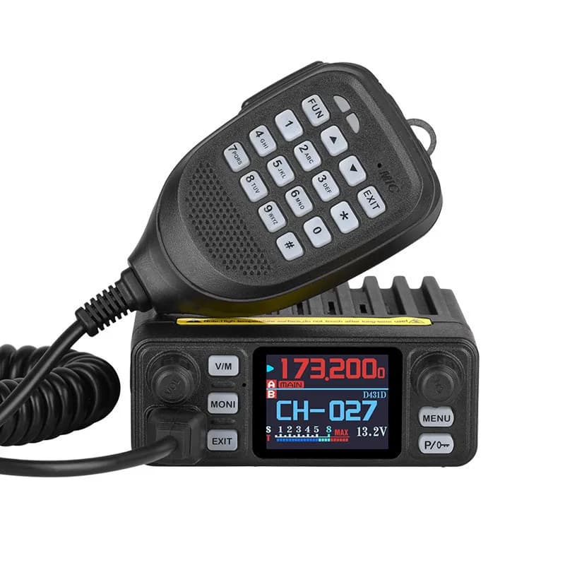 Mini autoradio, walkie-talkie, ricetrasmittente, piattaforma per locomotiva, apparecchio per auto da esterno
