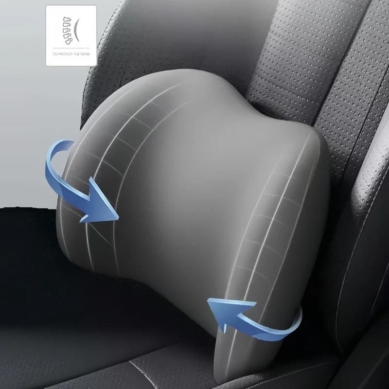 Supporto Lombare e Cuscino Poggiatesta per Auto, Supporto Lombare e Schienale per Sedile Auto