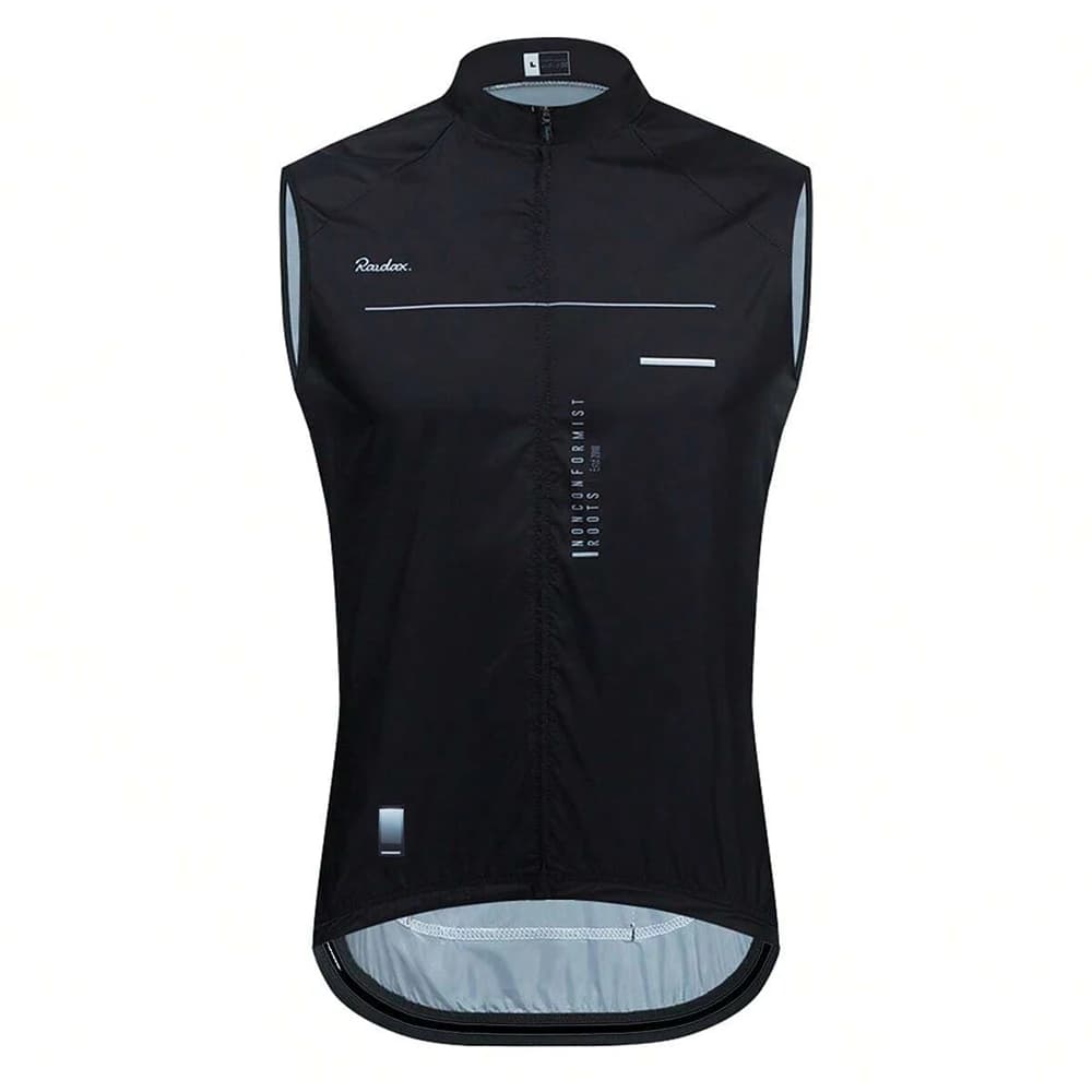 Black Sleeveless Mesh Cycling Jersey Windproof Breathable Undershirt Gilet Motorcycle Vest for Bike Bicycle Ciclismo Riding