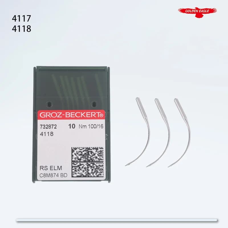 10 PZ 4117 e 4118 Ago Piegato Groz-Beckert Fit Industria Collegamento macchina Aghi Per Maglieria