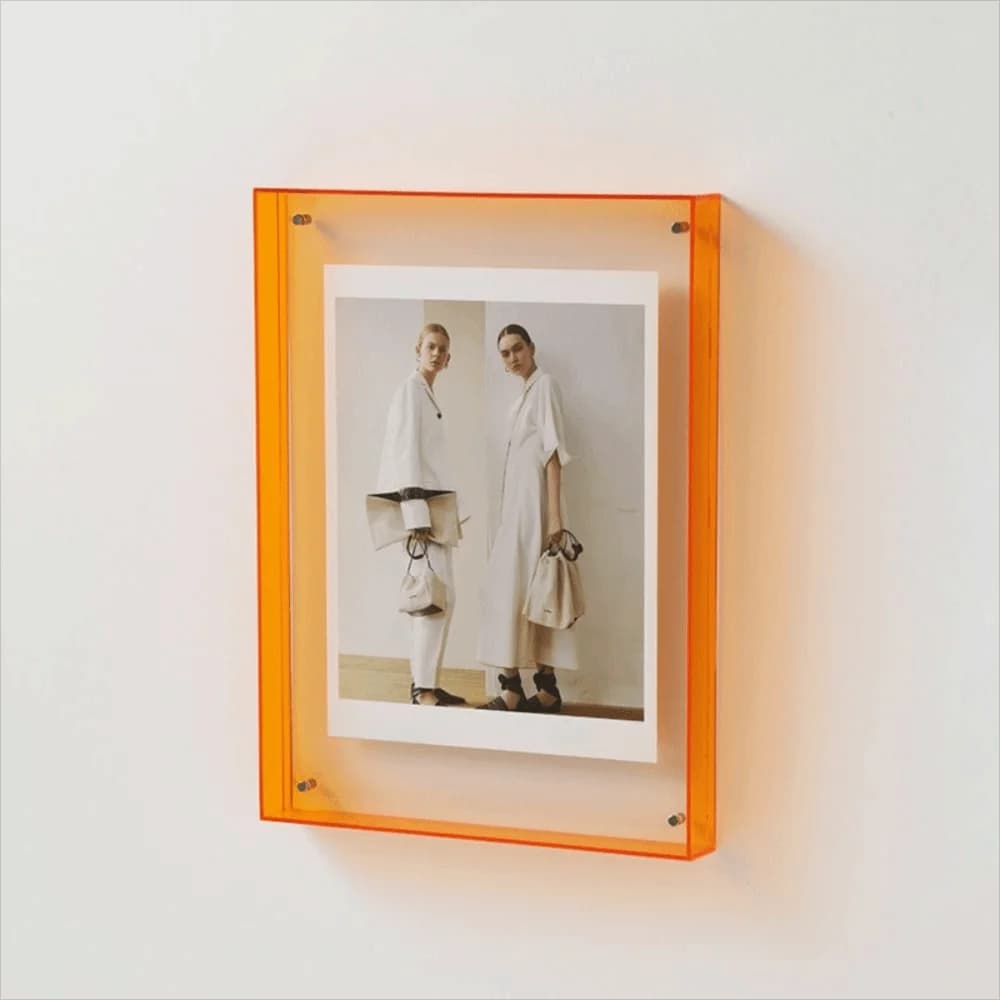 Acrylic Transparent Acrylic Photo Frame Thickened DIY Colorful Square Photo Frame Rectangle Transparent Picture Frame Ornaments