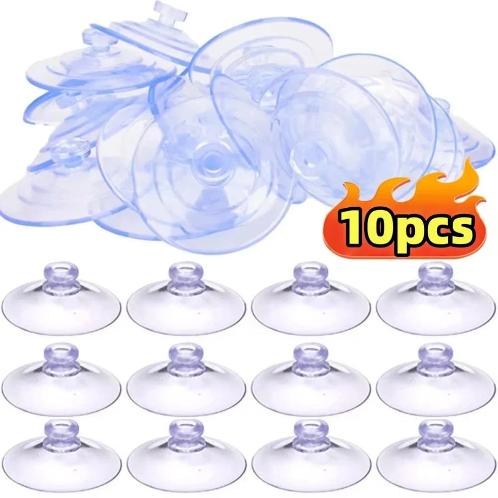 10pc Testa di Fungo Ventose Ganci PVC Trasparente Ventose Organizzatori Per La Casa Appeso Ventose Decorazione Della Finestra Ventose Adesivo