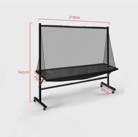 Macchina per il servizio di rete da ping pong Rete mobile per raccoglitore di palline a rete montata a pavimento Rete multi-rack.