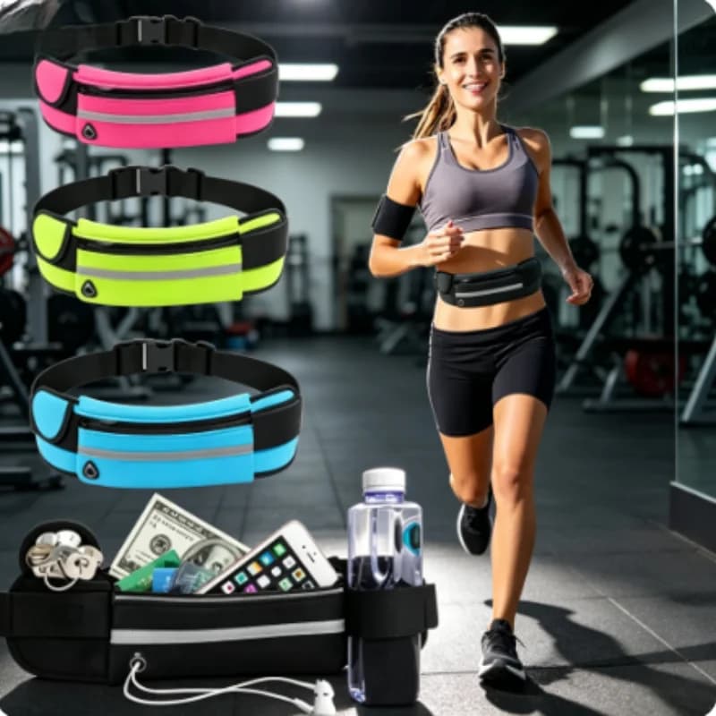 Lightweight Sports Waist Fanny Pack, Running Belt Phone Pouch for Men Women Jogging Cycling Gym Workout