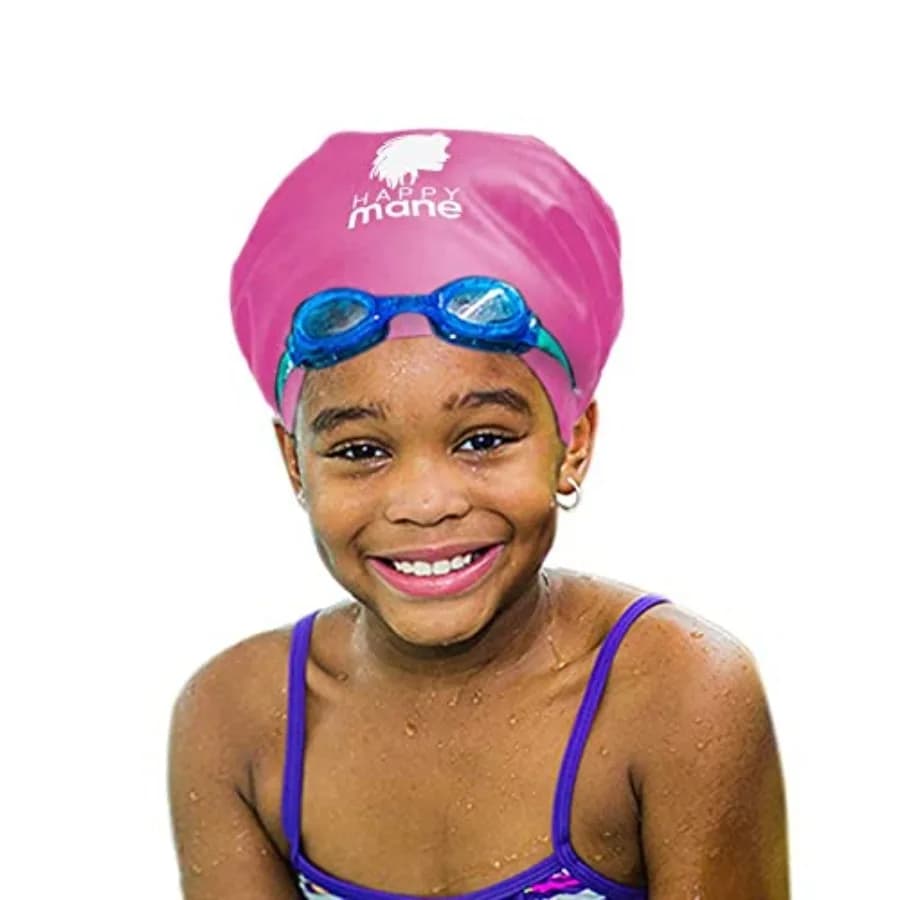 Cuffia da Nuoto in Silicone per Trecce e Dreadlock - Mantiene i Capelli Asciutti Durante il Nuoto e il Bagno, per Capelli Lunghi, Extension e Capelli Ricci
