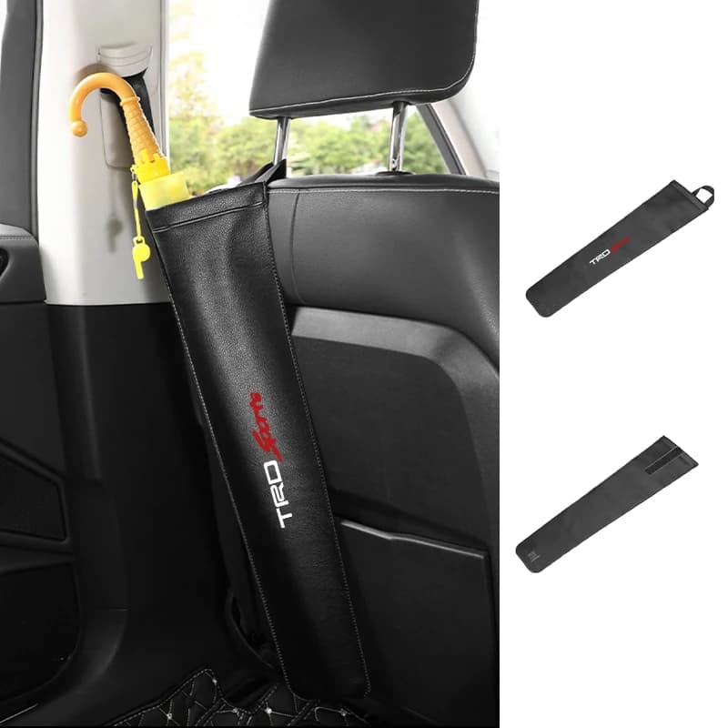 Borsa portaoggetti per ombrellone impermeabile per auto Custodia in pelle PU Supporto per organizzatore parasole per Toyota Harrier Corolla Avalon Supra Yaris Cam
