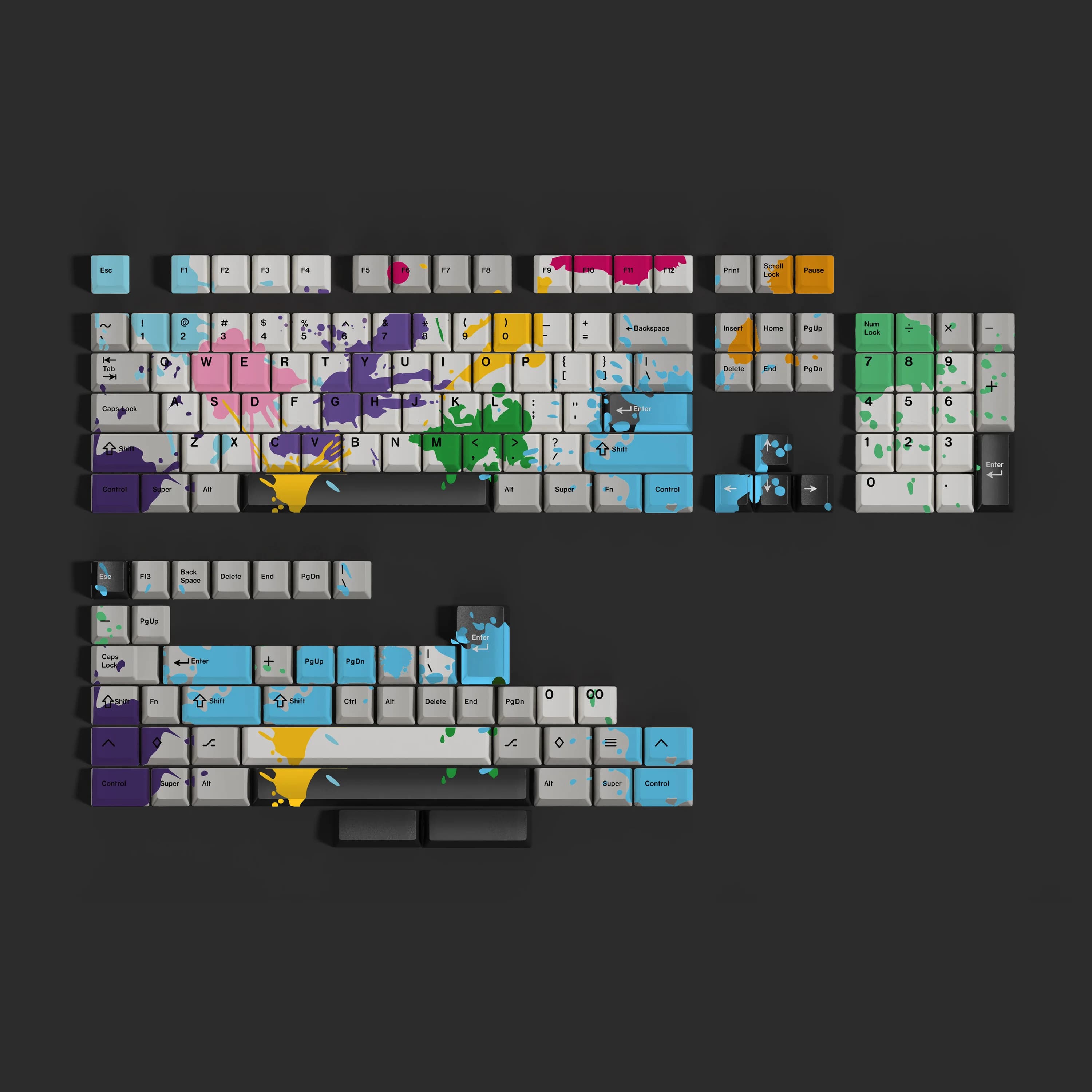 GMK Zombies Keycaps 149 Keys PBT Material Cherry Profile DYE-SUB For MX Switch 61/64/68/75/84/87/98/104/108 Mechanical Keyboard
