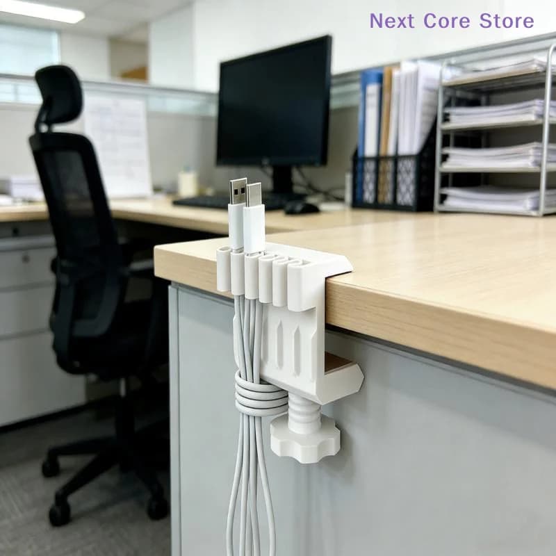 [NC]3D Printed Pla Eco-Friendly Material Desktop Data Cable Clip Desktop Traceless Cable Management And Organization Tool[NC]