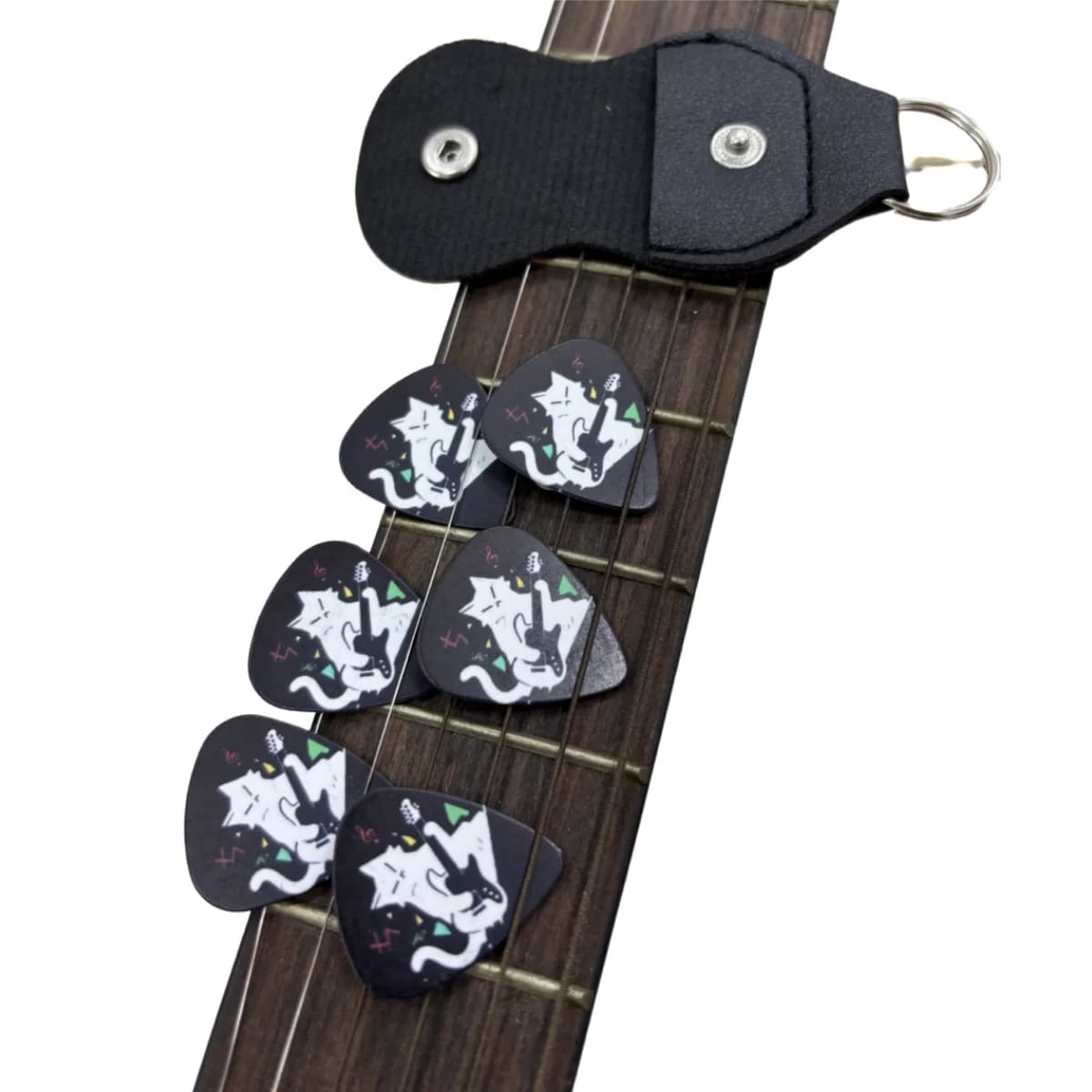 Miwayer 6 pezzi plettri per chitarra sonori originali stampati su entrambi i lati spessore 0,46/0,71/1,00 mm/per gli amanti della musica accessori per chitarra