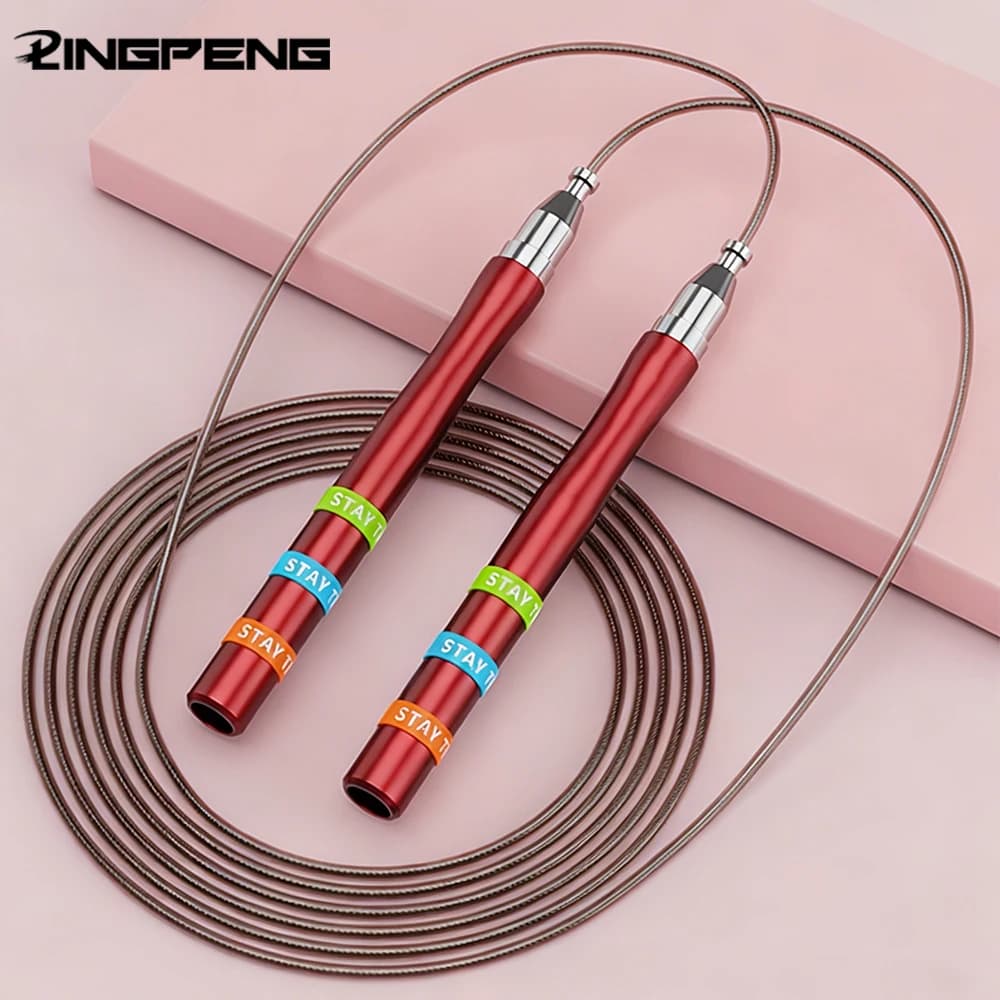 Aluminum Alloy Steel Wire Metal Handle Student Adult Fitness Fat Burning Racing Training Competition Skipping Rope