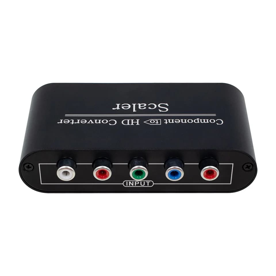 Convertitore video audio da componente 1080P 5 RCA RGB YPbPr a HDMI, da ingresso componente a uscita HDMI per PS2, DVD, Wii, Xbox, HDTV