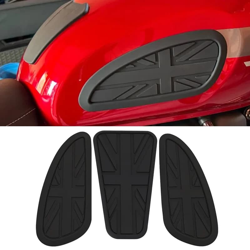Universal Motorcycle Retro Anti-Slip Tank Pad Gas Tank Traction Pads Protector Sticker For Triumph T100 T120 For Guzzi
