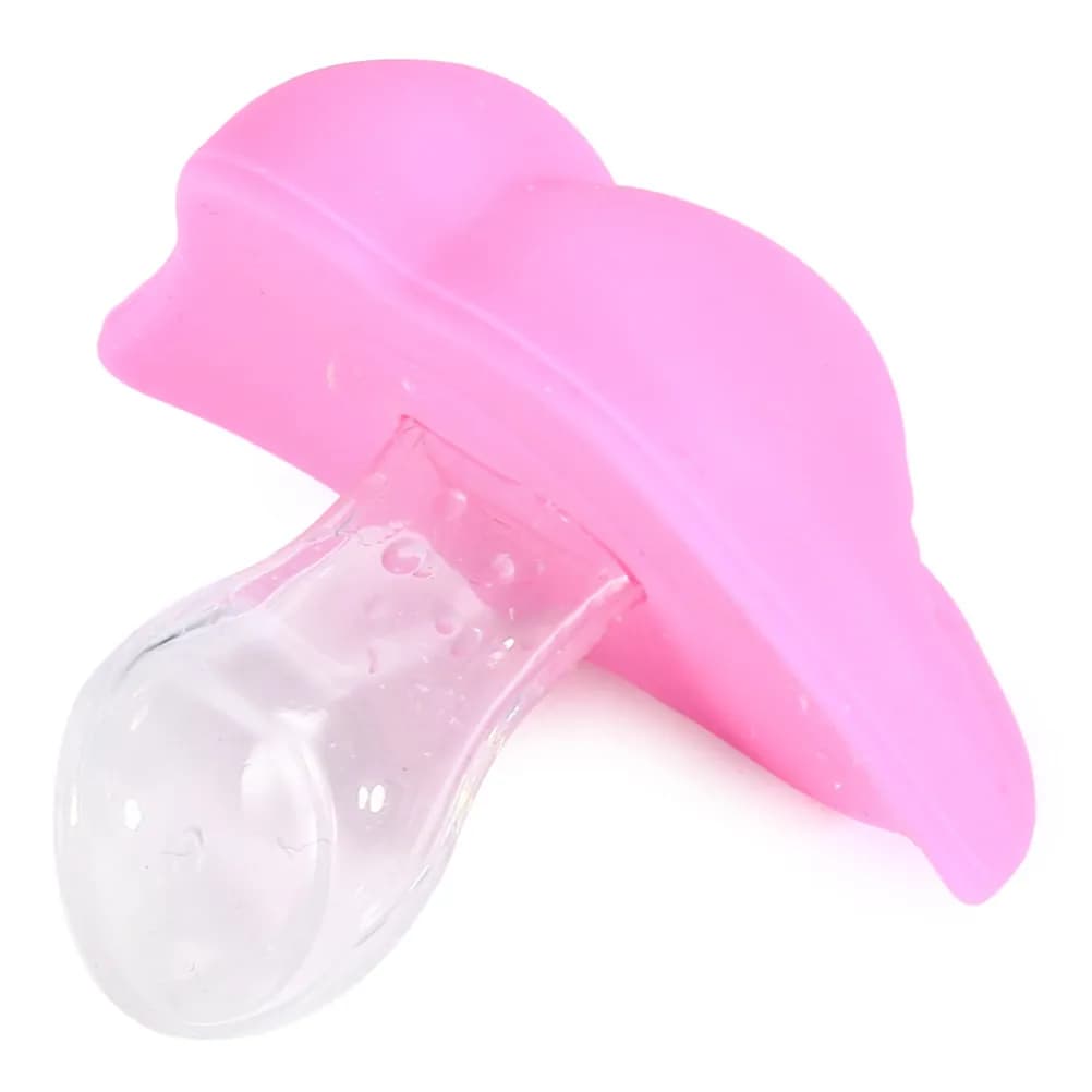 Pink Lip Style Baby Pacifier Funny Soother Teether for Infant Over 3 Months Safe Food Grade Silicone Comfort Gift