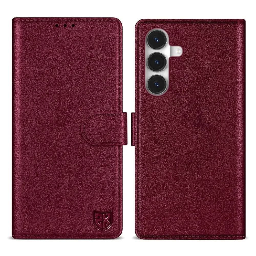 Custodia a Portafoglio per Samsung Galaxy S26 Plus con Blocco RFID, Slot per Carte, Supporto e Chiusura Magnetica in Pelle PU, Pieghevole
