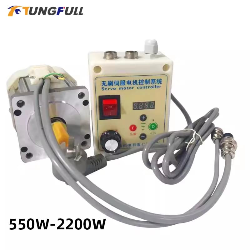 550W 1500W 2200W motore servomotore macchina da cucire motore Brushless kit servomotore cnc motore 220V AC con regolatore di velocità