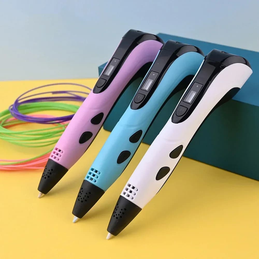 NUOVA Penna 3D con Filamento PLA 9M e Display LCD per Bambini, Regalo Creativo Fai-da-Te per Compleanno e Natale