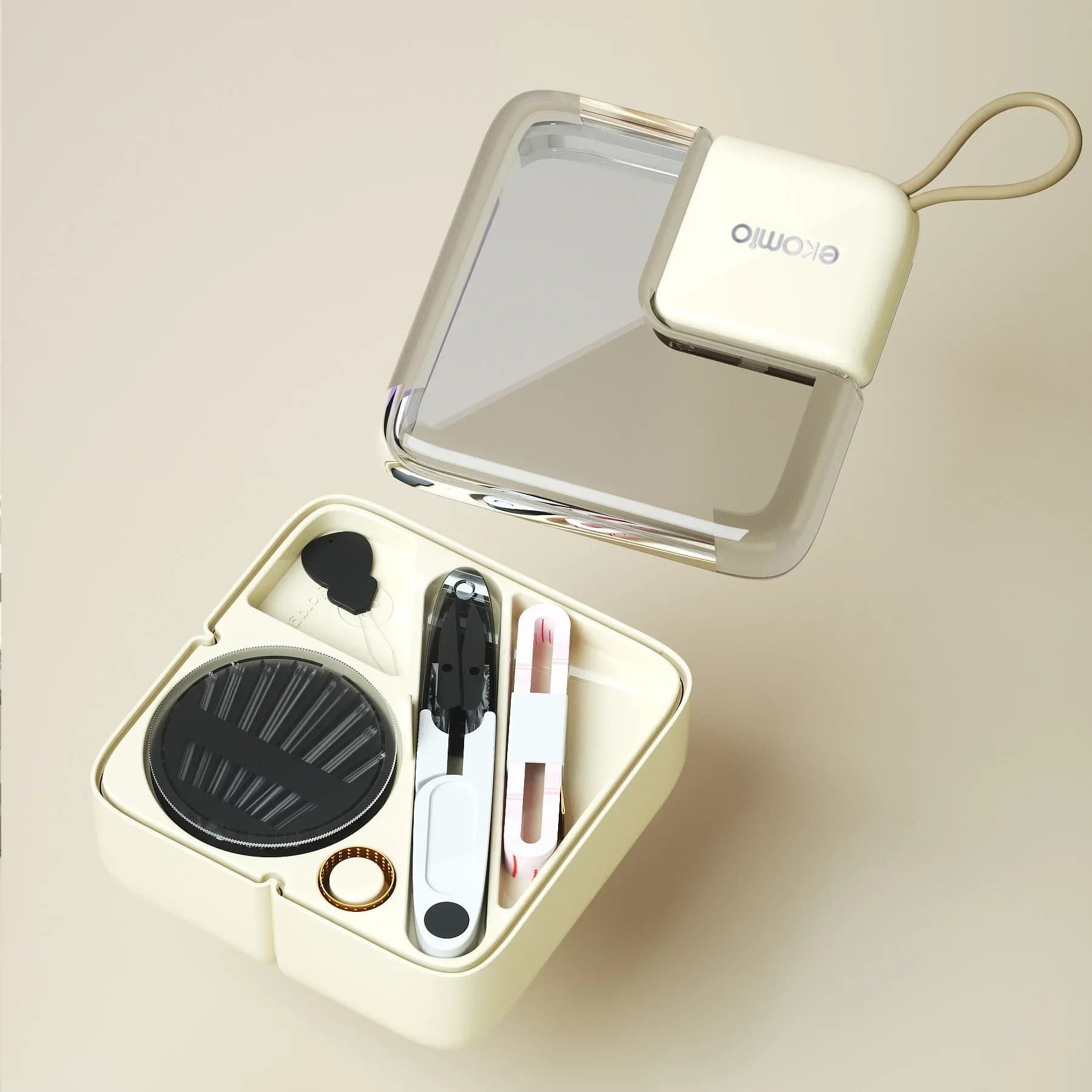 DIY Sale Light Luxury Sewing Box Set Multifunctional Tailor Home Sewing Kit Portable Mini Sewing Transparent Storage Box Boys