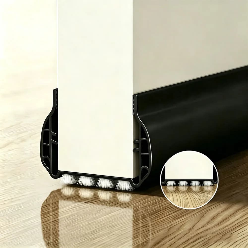 Guarnizione in PVC per Porte, Protezione dal Vento e dalla Polvere, Isolamento Acustico per Fessure di Porte Interne