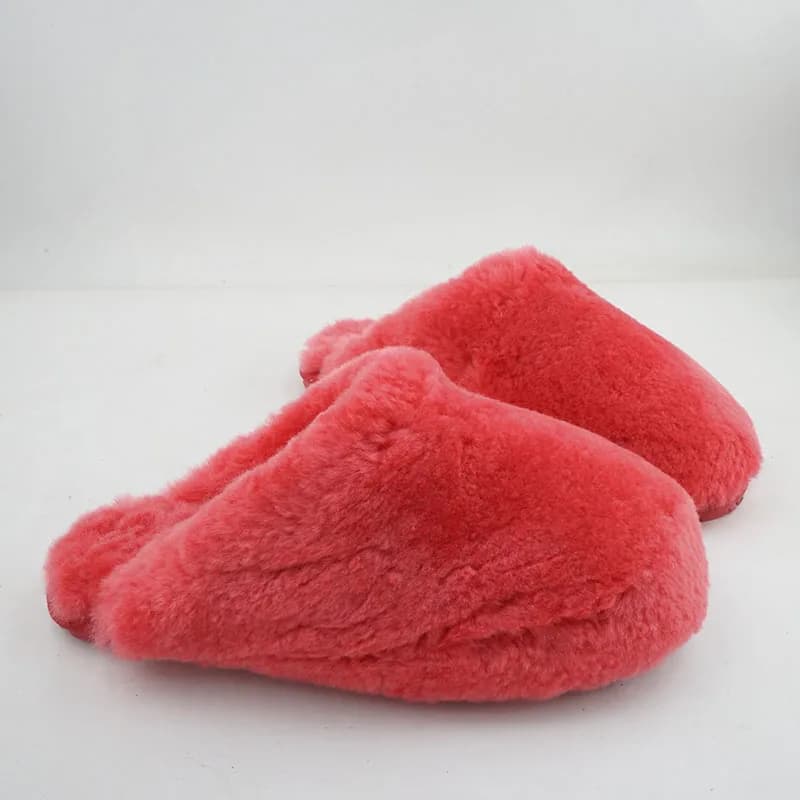 100% Natural Wool Home Slippers Winter Slippers Fur Slippers Women's Home Shoes Casual Home Shoes to Keep Warm