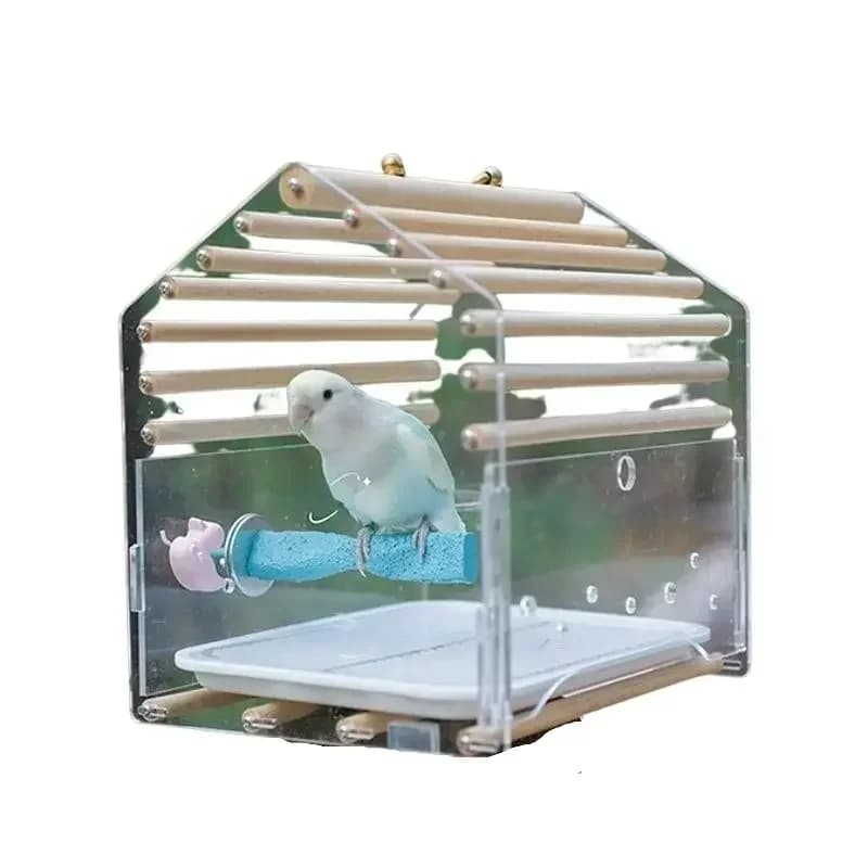 Gabbie per uccelli piccoli in acrilico Parco per pappagalli Gabbie per uccelli di lusso Carrier Birdhouse Outdoor Vogelhuisjes Voor Buiten Prodotti per animali domestici