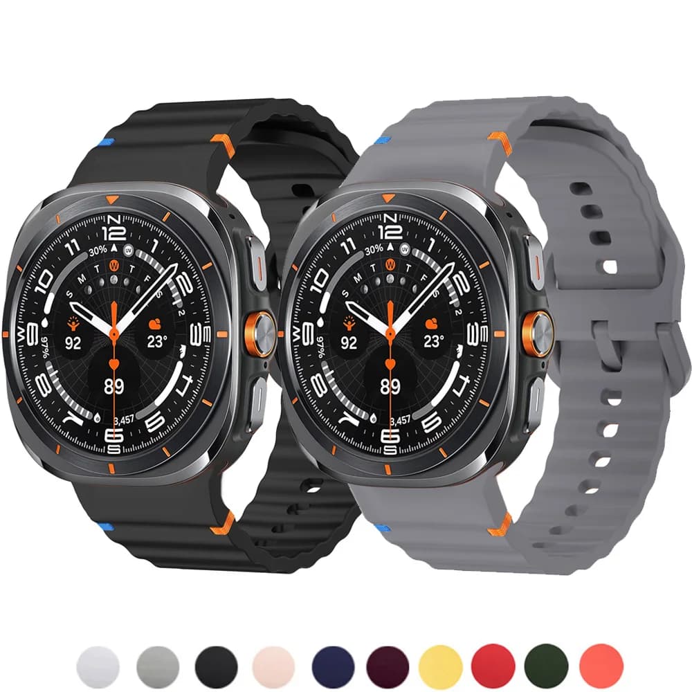 Samsung Galaxy Watch 8 Ultra 6/6 Classic/5 Pro/4 44mm 43mm 46mm Silicone Bracelet Galaxy Watch 7 Strap 47mm