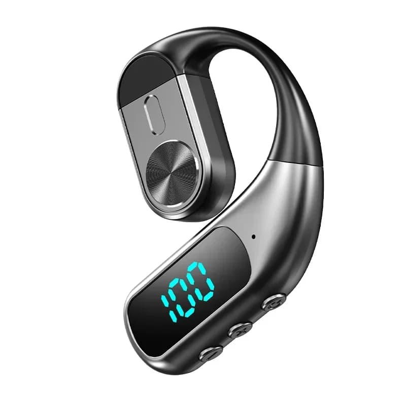 Cuffie Bluetooth Wireless con Microfono, Auricolari a Conduzione Aerea, Cancellazione del Rumore Intelligente AI, Headset per Conversazioni a Mani Libere