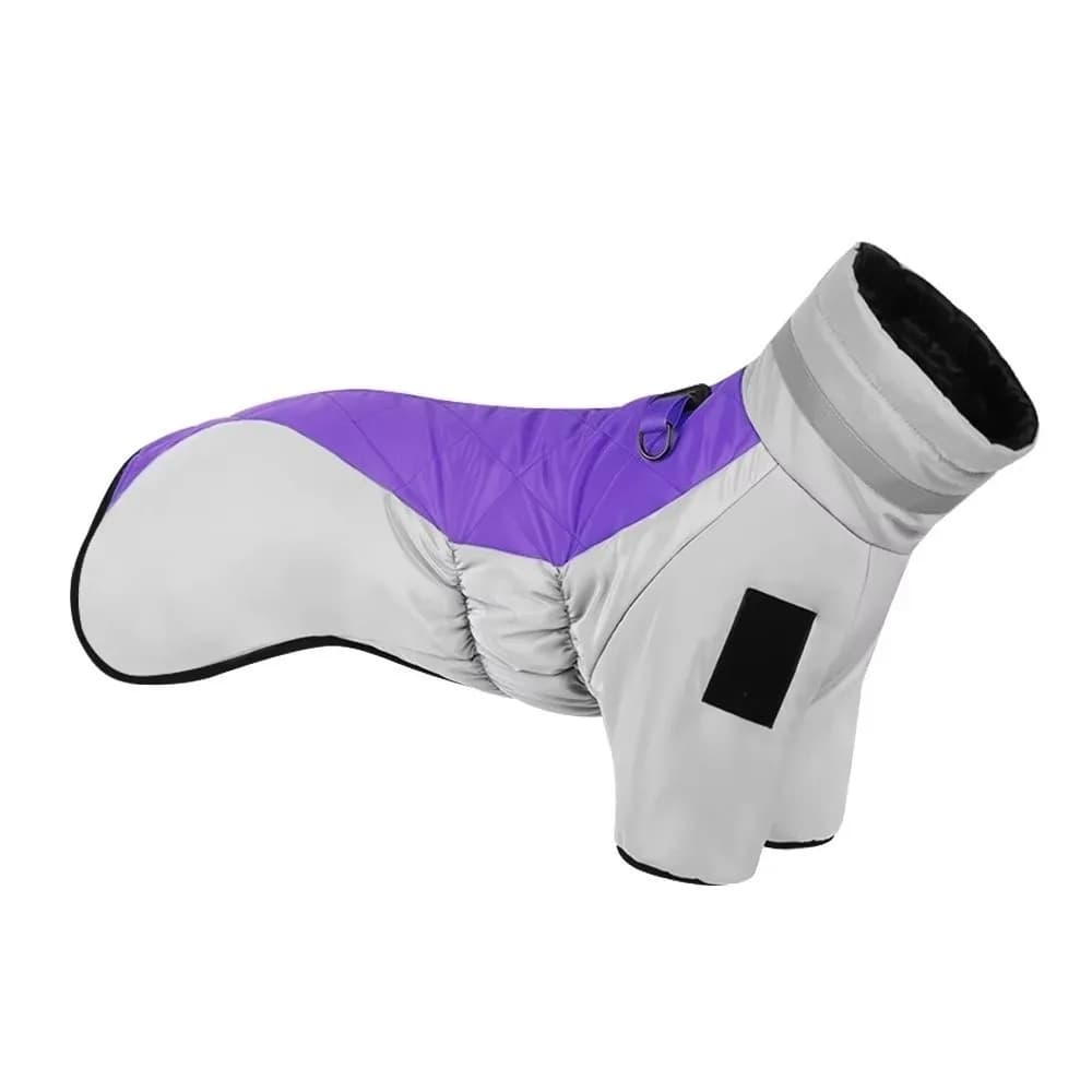 Giacca Invernale Calda per Cani, Impermeabile con Collo Alto, Cappotto Riflettente per Cani di Taglia Media e Grande, Abbigliamento per Golden Retriever