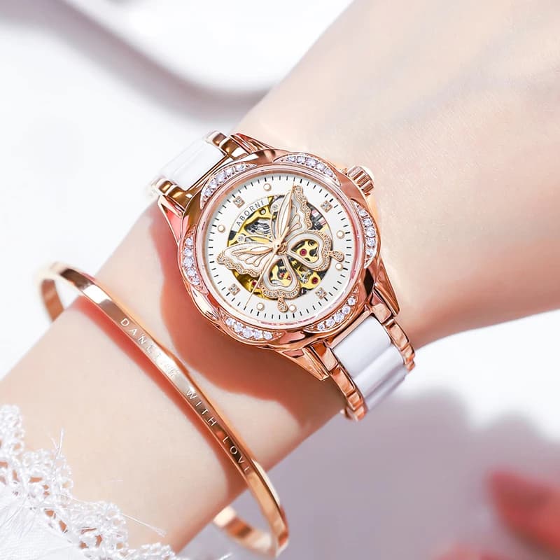 Orologio meccanico da donna di marca di lusso per donna Tonneau Pagani Designs Orologi impermeabili Orologi da polso automatici da donna alla moda