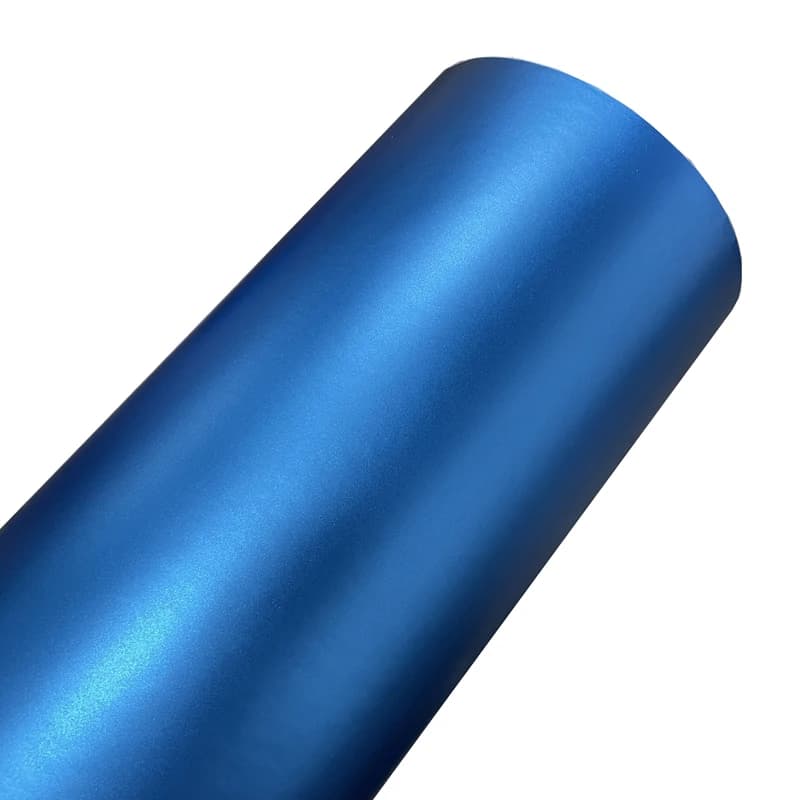 Pellicola Adesiva Blu Metallizzato Opaco Premium per Auto, Rotolo di Vinile per Wrapping con Tecnologia Air Release