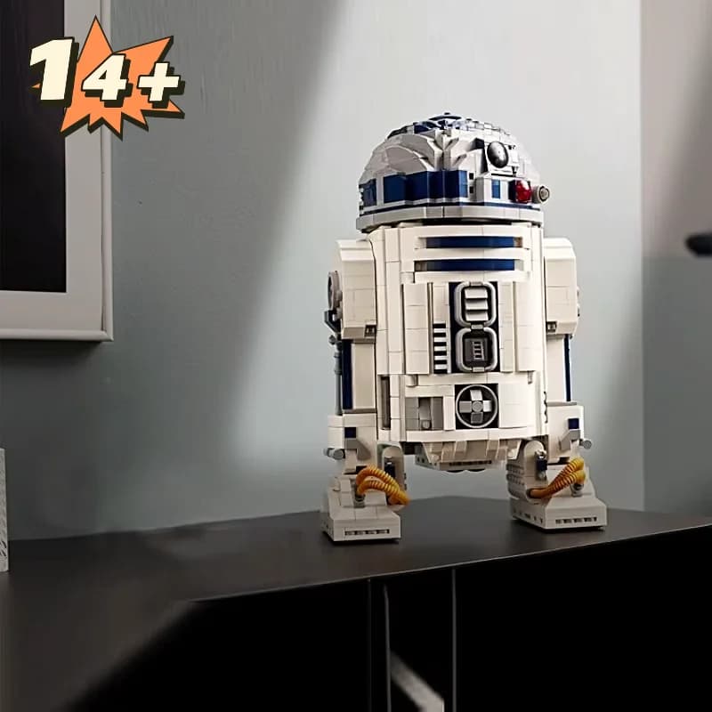 Kit di Costruzione Robot Spaziale R2-D2 da 1050 Pezzi, Compatibile con Mattoncini DIY, Giocattoli per Bambini e Adulti, Regalo per Feste e Compleanni