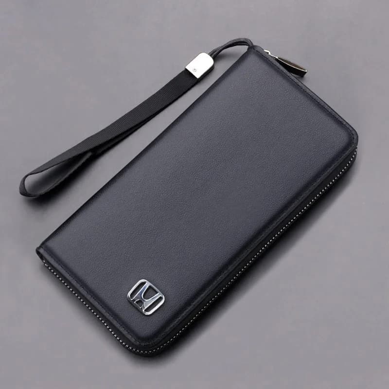 Leather Car Logo Wallet Driver Licence Storage Purse For Honda Civic Accord Fit Jazz Pilot CRV Odyssey Passport City Accessories