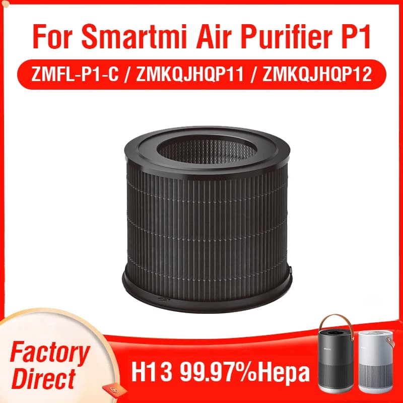 H13 Hepa Filter P1 Smartmi Activated Carbon Filter P1 for Smartmi Air Purifier P1 Filter ZMFL-P1-C / ZMKQJHQP11 / ZMKQJHQP12