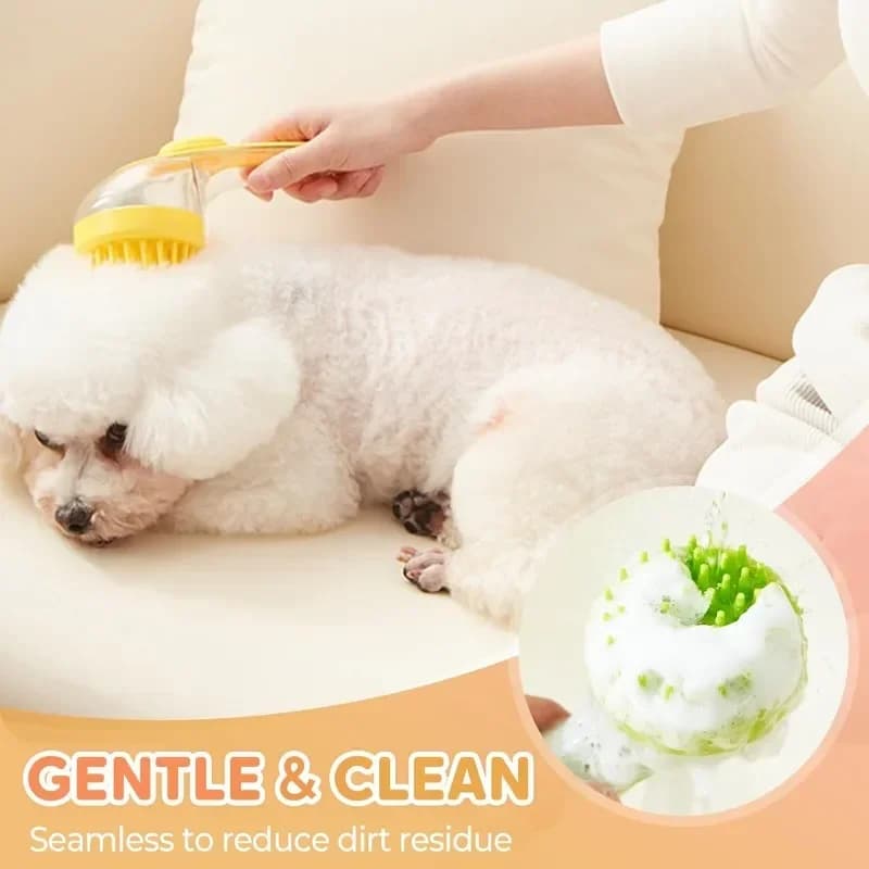 Spazzola per Toelettatura Animali - Massaggiatore da Bagno e Generatore di Bolle, Lavapiedi, Spazzola Scrubber per Shampoo per Cani e Gatti a Pelo Lungo/Corto